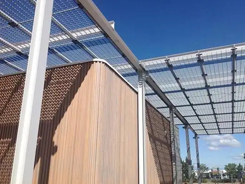 Prensado de Rejilla Bloqueada Aplica para Edificio de Parasol